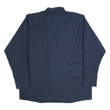 DICKIES Mens Worker Shirt Blue Long Sleeve L