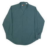 LEE Mens Plain Shirt Blue Long Sleeve L