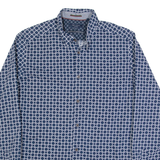 TED BAKER Mens Shirt Blue Spotted Long Sleeve M