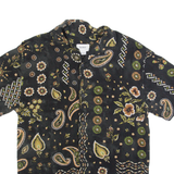 PULL & BEAR Mens Shirt Black Paisley XS
