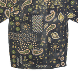 PULL & BEAR Mens Shirt Black Paisley XS