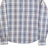 NAPAPIJRI Mens Shirt Blue Check Long Sleeve M
