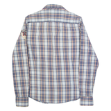 NAPAPIJRI Mens Shirt Blue Check Long Sleeve M