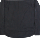 CALVIN KLEIN Slim Fit Mens Plain Shirt Black Long Sleeve XL