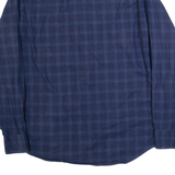 TOMMY HILFIGER New York Fit Mens Shirt Blue Check Long Sleeve L