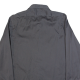 CALVIN KLEIN Mens Plain Shirt Grey Long Sleeve M