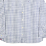 HILFIGER DENIM Mens Shirt Blue Check Long Sleeve XL