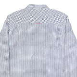 HILFIGER DENIM Mens Shirt Blue Check Long Sleeve XL