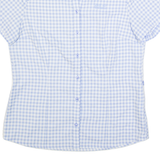 JACK WOLFSKIN Womens Shirt Blue Gingham UK 12