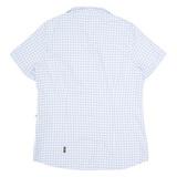 JACK WOLFSKIN Womens Shirt Blue Gingham UK 12