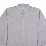 SIRNA Mens Shirt Grey 90s Check Long Sleeve L