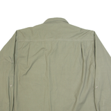 Mens Plain Shirt Blue Long Sleeve XL