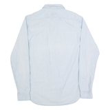 REPLAY Mens Plain Shirt Blue Long Sleeve M