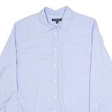 BANANA REPUBLIC Dillon Mens Plain Shirt Blue Long Sleeve L