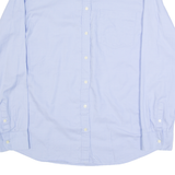 BANANA REPUBLIC Dillon Mens Plain Shirt Blue Long Sleeve L