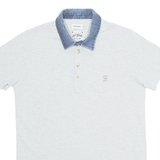 DICKIES Mens Polo Shirt Grey M