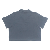 ELLESSE Cropped Womens Polo Shirt Blue UK 18