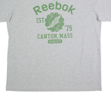 REEBOK Mens T-Shirt Grey USA 2XL