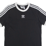 ADIDAS Womens T-Shirt Black UK 8