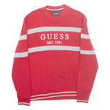 GUESS Mens Sweatshirt Red L