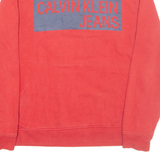 CALVIN KLEIN JEANS Mens Sweatshirt Red L