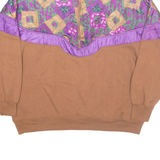 MORSLY Womens Sweatshirt Brown 1/4 Zip L