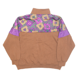 MORSLY Womens Sweatshirt Brown 1/4 Zip L