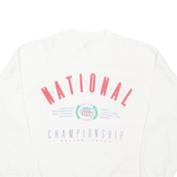 JERZEES National Championship Mens Sweatshirt White USA L