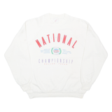 JERZEES National Championship Mens Sweatshirt White USA L