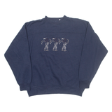 GORDIE Golf Mens Sweatshirt Blue V-Neck M