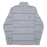 CHAPS Mens Sweatshirt Grey 1/4 Zip XL