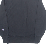 CHAMPION REVERSE WEAVE Mens Sweatshirt Black 1/4 Zip S