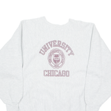 CHAMPION REVERSE WEAVE University Chicago Womens Sweatshirt Grey USA XL