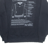 RUSSELL ATHLETIC Mens Sweatshirt Black L