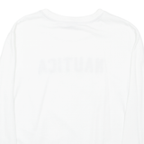 NAUTICA Womens Sweatshirt White L