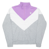 FILA Mens Sweatshirt Grey 1/4 Zip M