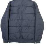 KANGOL Mens Puffer Jacket Grey Hooded M