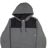 VANS Mens Puffer Jacket Green Nylon Hooded M
