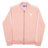 ADIDAS Womens Track Jacket Pink UK 10