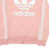 ADIDAS Womens Track Jacket Pink UK 10