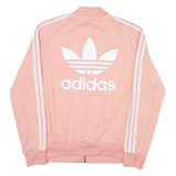ADIDAS Womens Track Jacket Pink UK 10