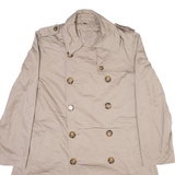 V COLLECTION Mens Trench Jacket Beige M