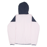 CHAMPION Womens Windbreaker Jacket Pink Hooded Colourblock M