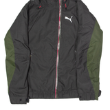 PUMA Womens Rain Jacket Black Hooded UK 12