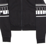 PUMA Womens Track Jacket Black Jersey UK 10