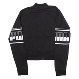 PUMA Womens Track Jacket Black Jersey UK 10