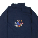Womens Sweatshirt Blue 1/4 Zip XL