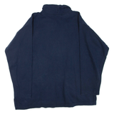 Womens Sweatshirt Blue 1/4 Zip XL