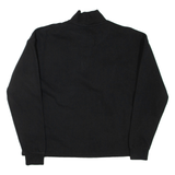 KARL KANI Mens Sweatshirt Black 1/4 Zip S