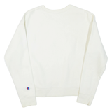 CHAMPION REVERSE WEAVE Womens Sweatshirt White Crew Neck S